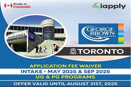 George Brown College: Application Fee Waiver for May & September 2025 Intakes  - Click the banner to know more 